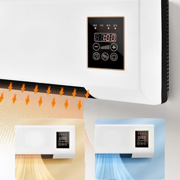 Aerotermă electrică de perete cu telecomandă, 2000 W, 2 moduri de funcționare