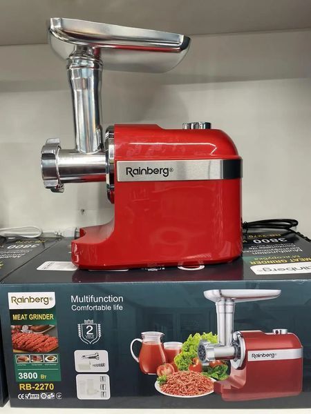 Mașină de tocat carne Rainberg 3800W cu revers
