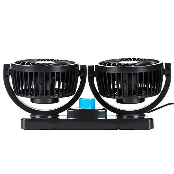 Ventilator auto 12V cu două ventilatoare